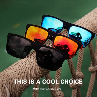 3PCS Polarized Square Sunglasses – Fashionable Outdoor Sports, Travel, Driving & Party Glasses for Men & Women