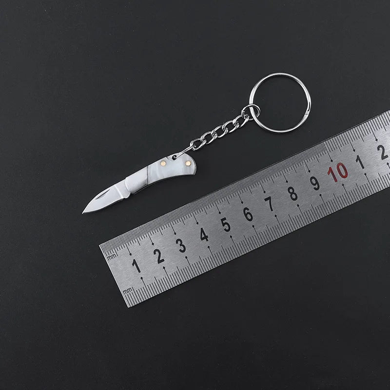 Mini EDC Folding Knife - Sharp Camping and Outdoor Pocket Tool, Key Pendant Gift for Dismantling and Express Cutting