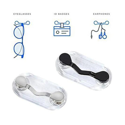 Magnetic Sunglasses Holder Clip - Multi-Purpose Glasses, Badge, Headset and Brooch Hanging Hook