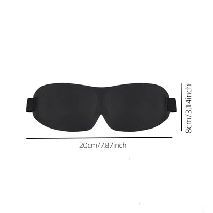 3D Contoured Sleep Mask — 100% Light-Blocking, Ultra-Soft Breathable Eye Cover for Travel, Yoga & Rest