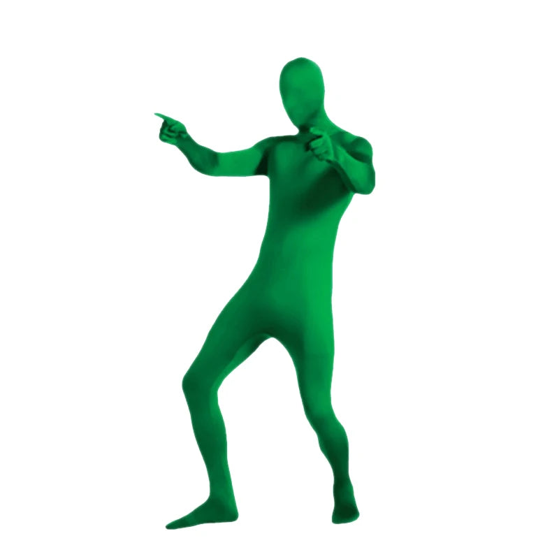 24PCS Zentai Invisible Jumpsuits – Skin-Tight Spandex Bodysuit Cosplay Costume for Halloween, Carnival & Stretch Full-Body Wear