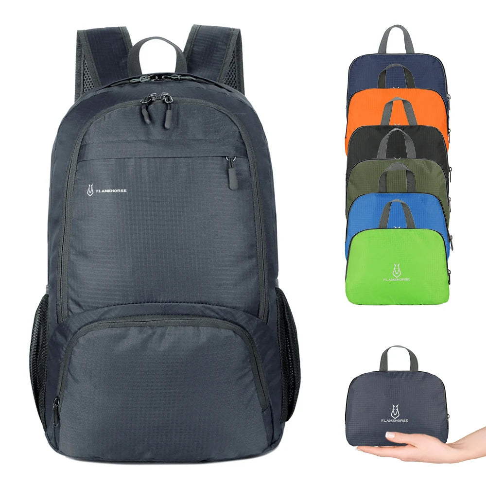 Lightweight Foldable Waterproof Backpack – Packable Outdoor Travel, Hiking, Cycling & Camping Daypack for Men and Women