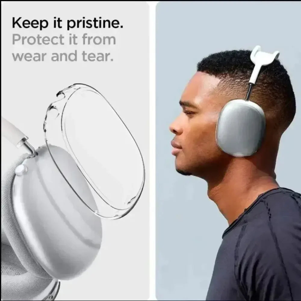 3-in-1 Soft Silicone Shockproof Case for AirPods Max – Anti-Scratch Headphones Skin Protector Cover