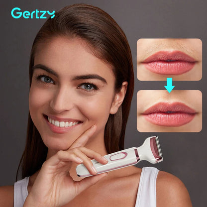 4-in-1 Rechargeable Electric Razor for Women – Wet & Dry Painless Trimmer for Face, Nose, Legs, Underarm & Bikini