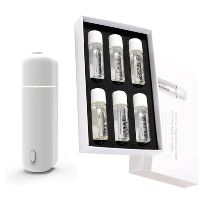Mini USB Car Aroma Diffuser – Rechargeable Fragrance Oil Air Freshener with Essential Oil Vent Clip