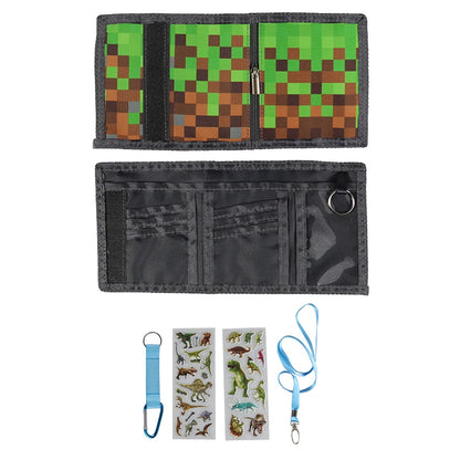 Kids Trifold Casual Wallet – Multifunctional Youth Wallet with Zipper Coin Pocket & Card Holders, Perfect Gift for Children