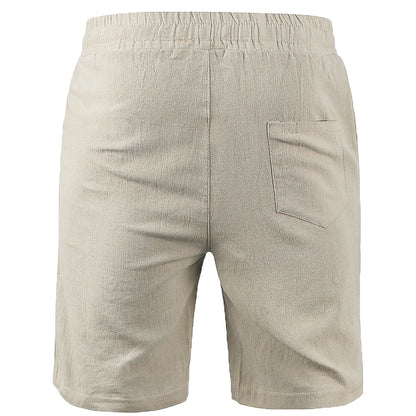 Men’s Cotton Linen Shorts – Breathable Summer Solid Color Linen Trousers, Fitness Streetwear S-3XL