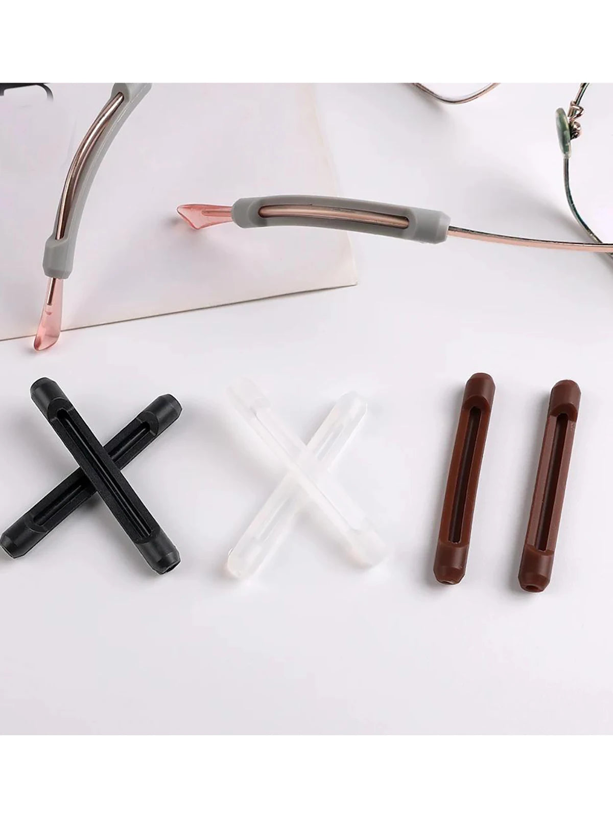 10/20pcs Anti-Slip Silicone Glasses Sleeve – Ear Hook & Frame Brackets for Secure Fit