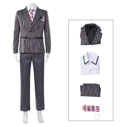 Fulujiacos Jim Carrey Cosplay Costume — Yellow Stanley Ipkiss Outfit from The Mask