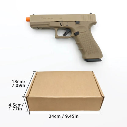 G17 Electric Toy Pistol - Nylon Frame Semi-Automatic Toy Blaster with Rechargeable Battery, Bullets Not Included