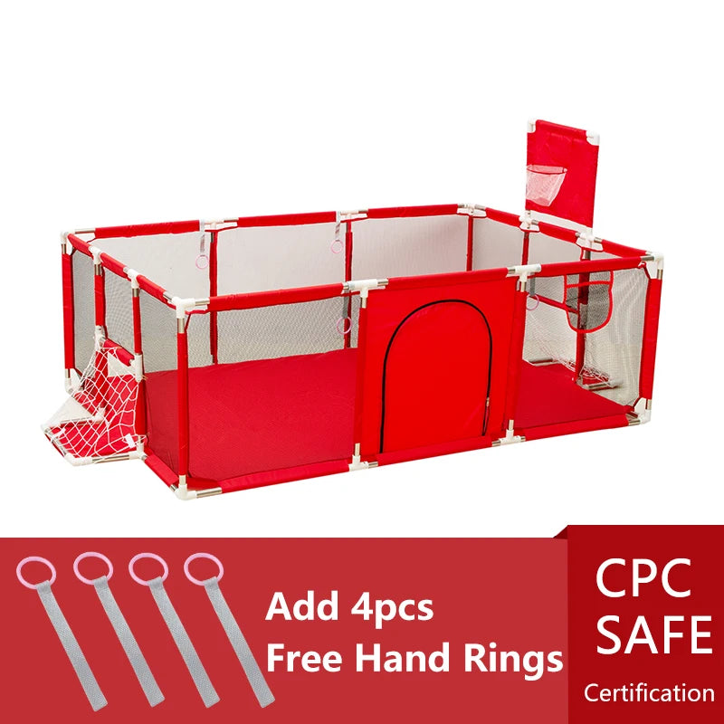 IMBABY Baby Playpen Safety Fence - Large Indoor Activity Gym Corral Play Area for Kids Toddlers