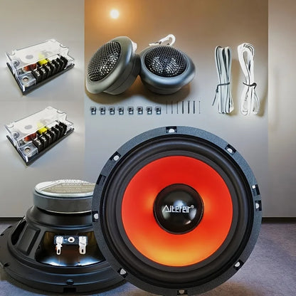 Universal 6.5-Inch Car Coaxial Speakers 440W - 2-Way Audio Upgrade Kit with Passive Crossover