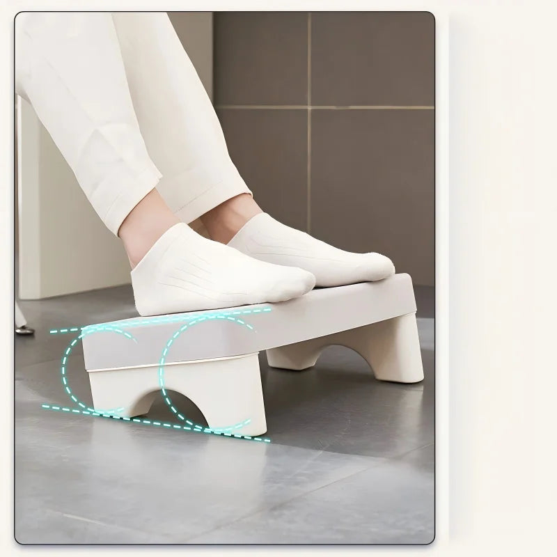Ergonomic PP Under Desk Footrest - Comfortable Space-Saving Foot Stool for Office, Study & Home