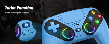 Wireless Bluetooth Gamepad Controller – Dual Vibration Turbo for PS5, PS5 Pro, PS5 Slim & PC