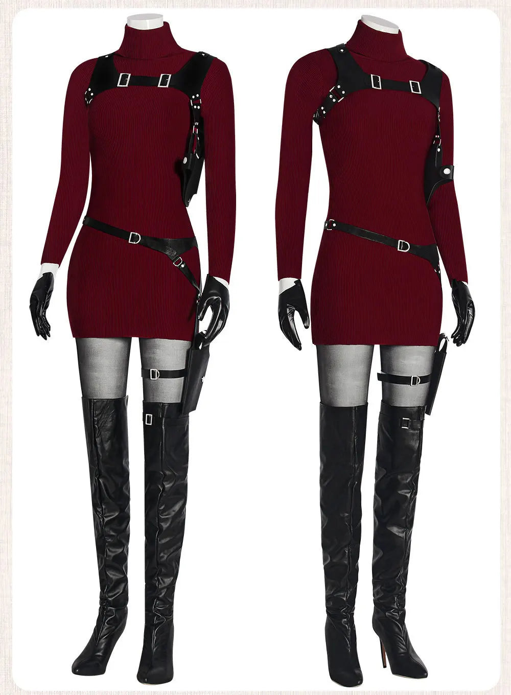 Resident Evil 4 Ada Wong Cosplay Costume - Horror Game Movie Outfit for Halloween, Comic Con & Stage Events