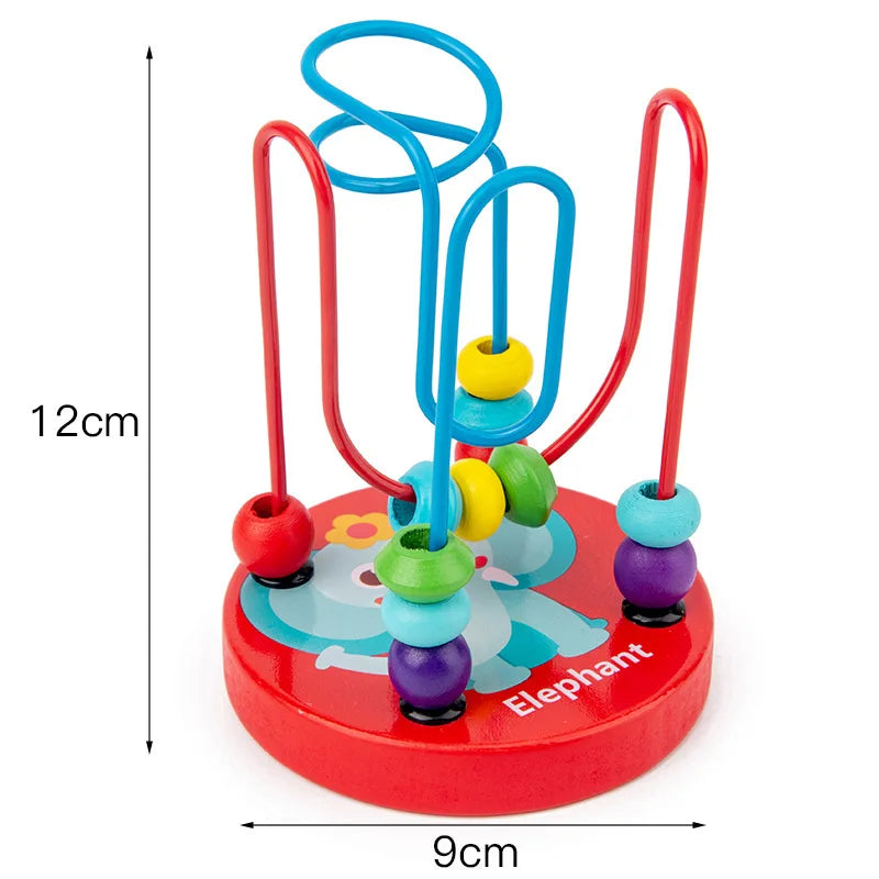 Hot Kids Montessori Wooden Toys – Macaron Blocks Learning Set, Baby Music Rattles & Colorful Educational Blocks
