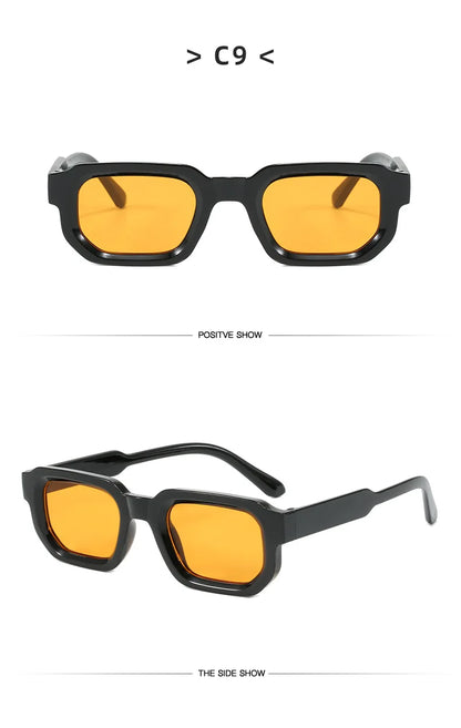 Vintage Rectangle Sunglasses for Men & Women – Retro UV400 Luxury Brand Design Eyewear
