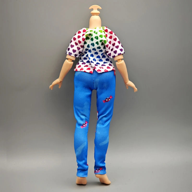 Handmade Doll Dresses & Shoes – Outfit for 28cm High School Dolls with Big Eyes & Long Eyelashes, Perfect Birthday Gift