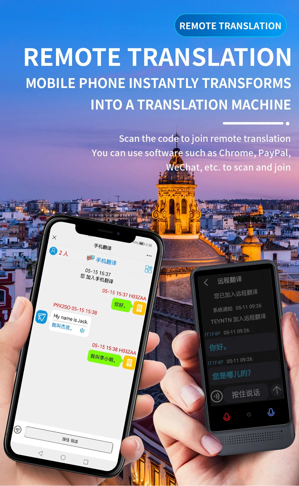 Intelligent Offline Translator – 137 Languages, AI ChatGPT Translation Device for Polish, Ukrainian, Turkish, Russian & More