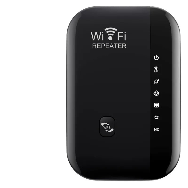 300Mbps Wireless WiFi Repeater — 2.4G WiFi Extender & Signal Booster, 802.11N Router Adapter for Home & Office