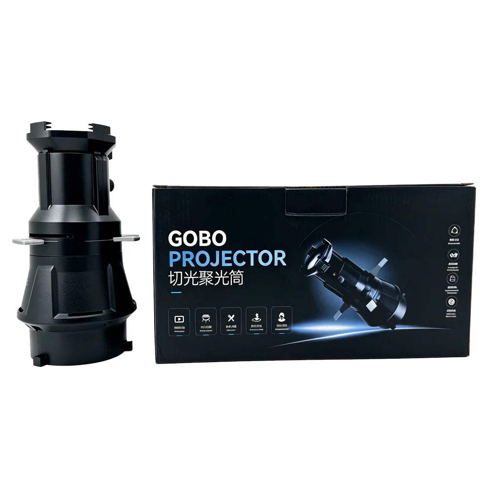 ZSYB YG88 Optical Spot Snoot - 36° Bowens Mount Conical Snoot with Geometric Gobo Filters for LED Studio Lights