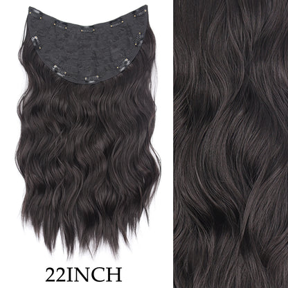 Women’s 7Pcs Hair Extensions with 16 Clips – Natural Black Straight Ombre Hairpiece