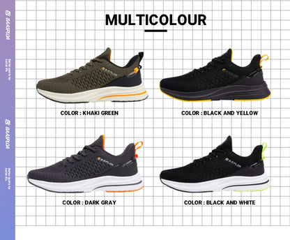 Baasploa Lightweight Running Shoes for Men - 2023 Designer Mesh Lace-Up Sneakers for Outdoor Sports