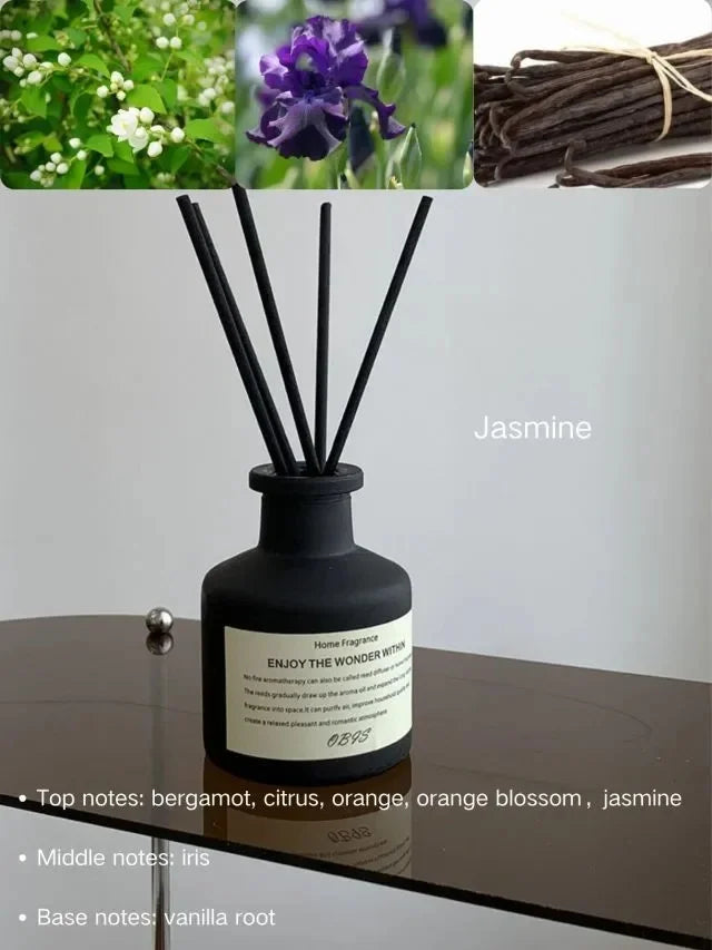 50ml Aromatherapy Freesia Jasmine Reed Diffuser – Flameless Essential Oil Room Air Freshener