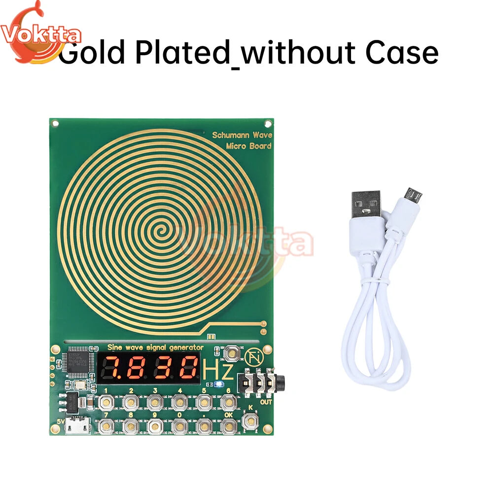 7.83Hz Schumann Wave Generator - Adjustable 0.01–100000Hz Sine Wave Resonator with 3.5mm Audio & USB Power