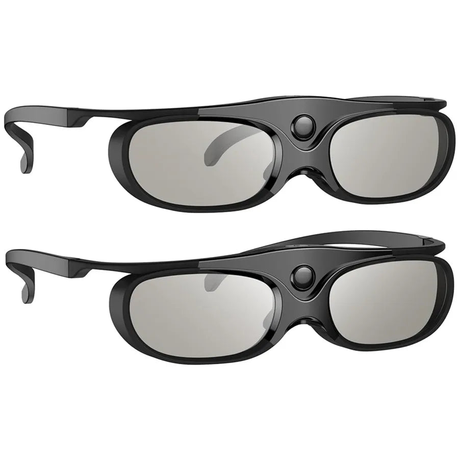2PCS BOBLOV Active Shutter 3D Glasses – DLP-Link USB Blue, Compatible with BenQ W1070, W700, Dell Projectors