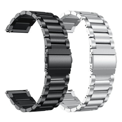 22mm/20mm Metal Watch Strap – Compatible with Garmin Vivoactive 3/4/5, Forerunner 245/645/745/965, Venu 2/3, SQ2 Music