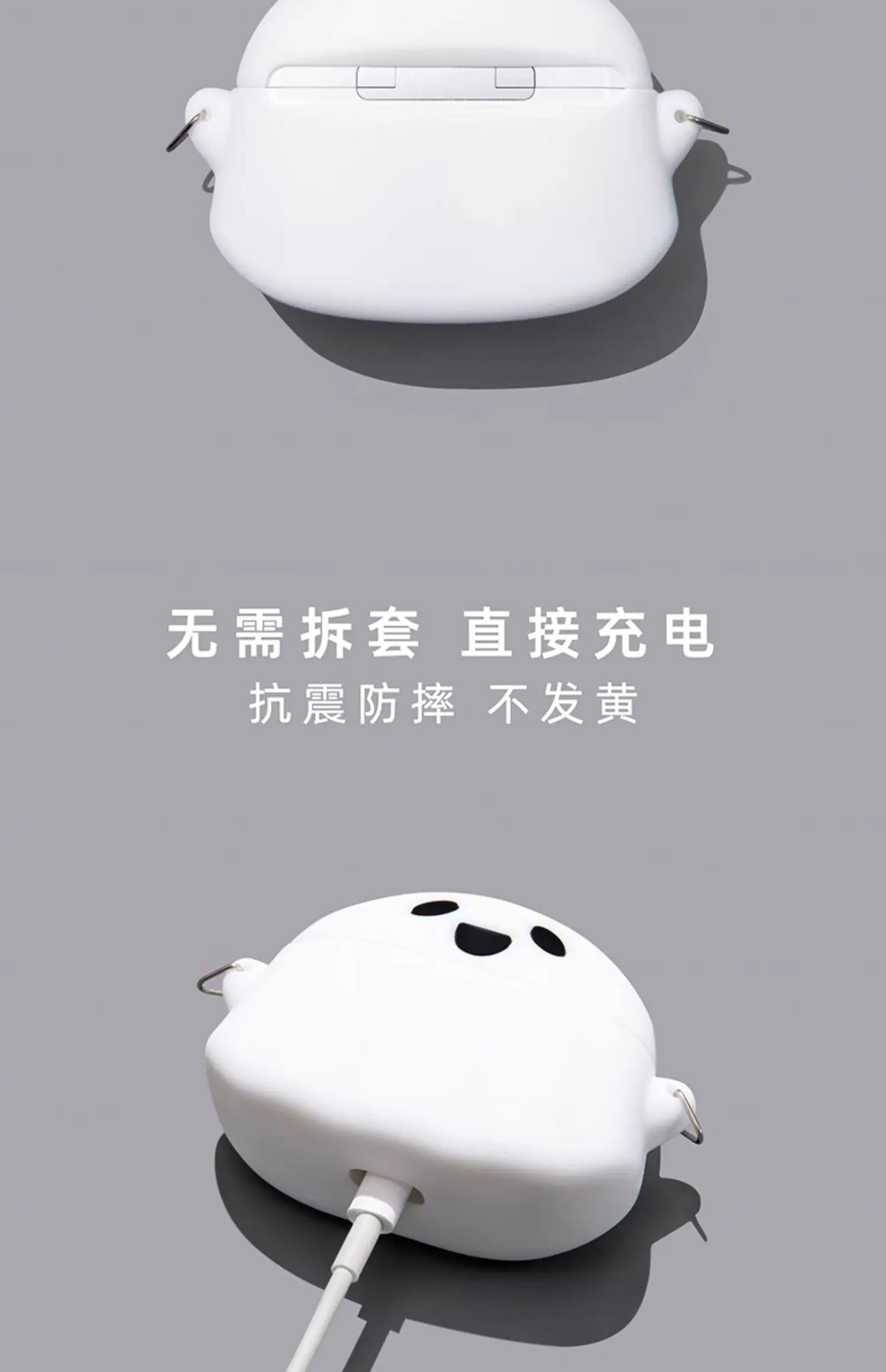 Crayons Shark Dog Silicone Case for AirPods 1/2/3/4 & Pro/Pro 2 — Cute Protective Earphone Cover