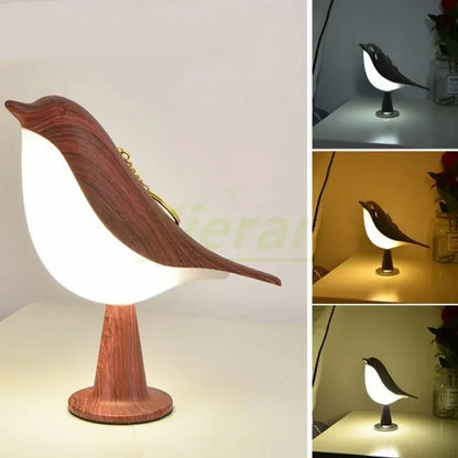 Nordic Magpie LED Desk Lamp - Modern Touch Bird Light for Bedroom, Study & Living Room Decor