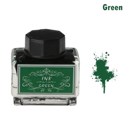 15ml Carbon-Free Fountain Pen Ink — Non-Carbon Ink Bottle for Stationery & Printing