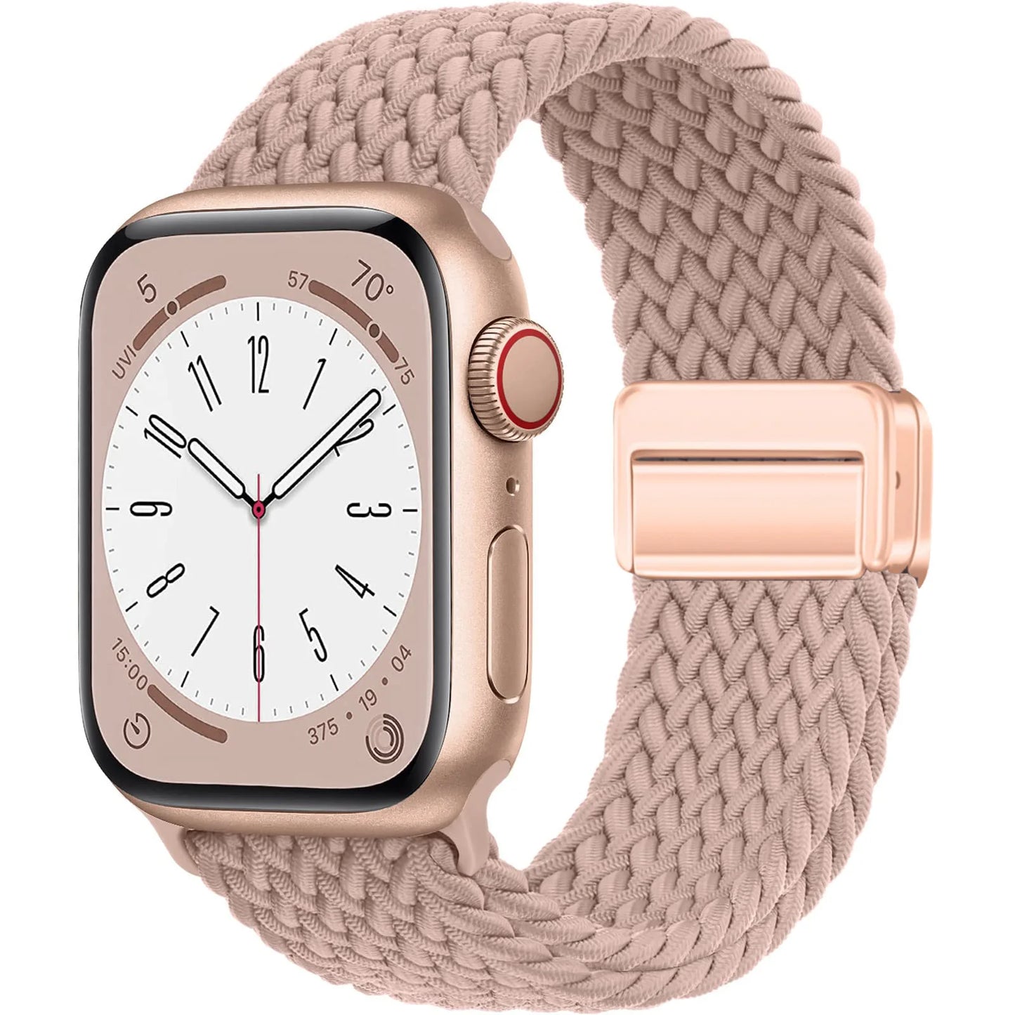 Braided Magnetic Strap for Apple Watch — Compatible with 38mm, 40mm, 41mm, 44mm, 45mm, 49mm Series SE, 7, 6, 8, 9, 10 & Ultra2
