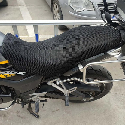 Honda CB500X Mesh Seat Cushion Cover – Breathable Heat Insulation Anti-Slip Seat Protector Accessories (All Years CB500X/CB500)