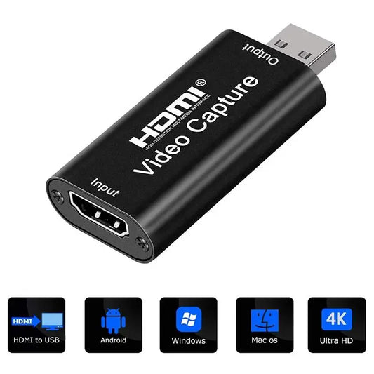1080P HDMI USB Capture Device – Video Recording & Streaming for Gaming, Conferencing, Mac & PC Compatible