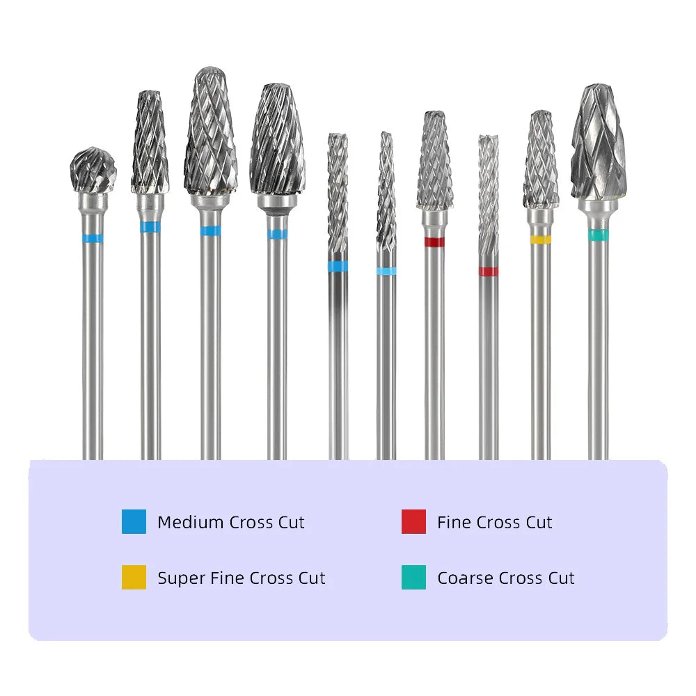 DENTAL Carbide Drills Kit - 2.35mm HP, Autoclavable at 135°C, for Universal Grinding, Removing & Polishing