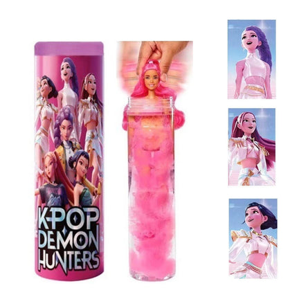 NEW KPop Demon Hunters Doll Toy — Rumi Mira Zoey Action Figure, Princess Baby Girl DIY Plastic Toy for Girls