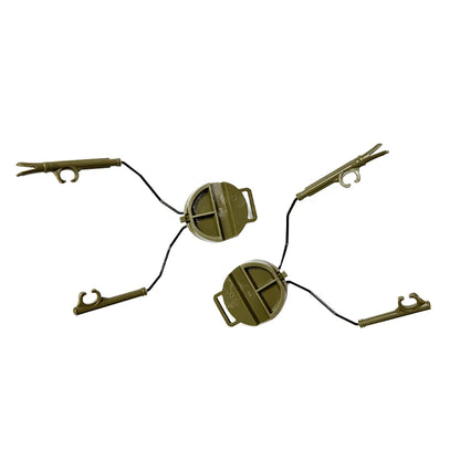 Tactical Headset Bracket – Ops Core Helmet ARC Rail Adapter Set for Comtac II Series Military Noise Cancelling Headset
