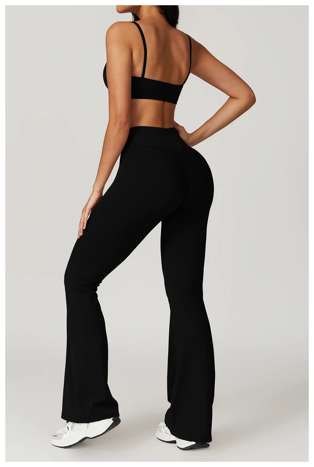 Women’s 2PCS Sportswear Yoga Set – Short Sleeve Crop Top & High Waist Leggings for Gym & Fitness