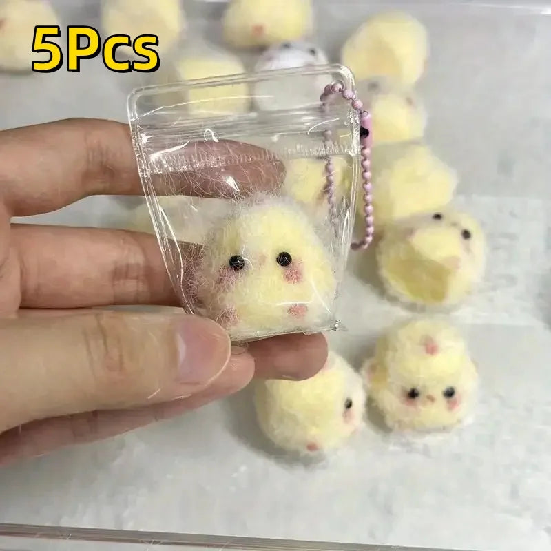 Yellow Chick Squishy Toy - Soft Squeeze Pop Fidget Stress Relief Gift for Kids & Adults