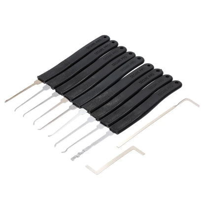Door Lock Pick Set - Professional Locksmith Quick Opener Tools with 2 Tension Wrenches