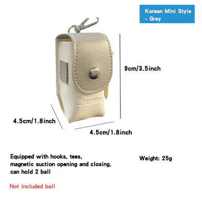 Golf Small Waist Bag – Mini Skull Head & Smiling Face Style, Double Ball Bag for Outdoor Sports