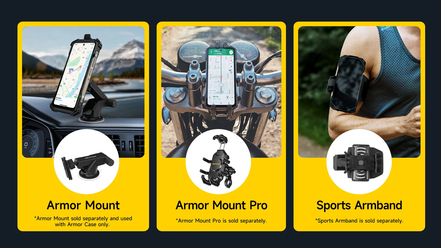 Ulefone Armor 27T Pro 5G Rugged Phone - 10600mAh, Android 14, 50MP+64MP Night Camera, 6.78" Display, 24GB+256GB, NFC