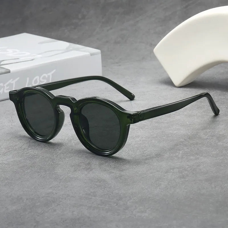 2025 Retro Round Small Frame Sunglasses — High-End UV Resistant Shades for Men & Women, Fashion Trend