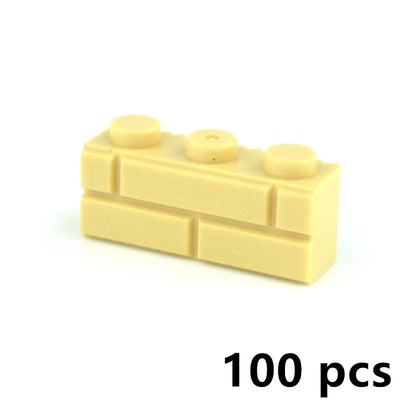 DIY Building Block Wall Figures Bricks - 1x2, 1x3 & 1x4 Small Construction Bricks for Creative Building & Educational Play