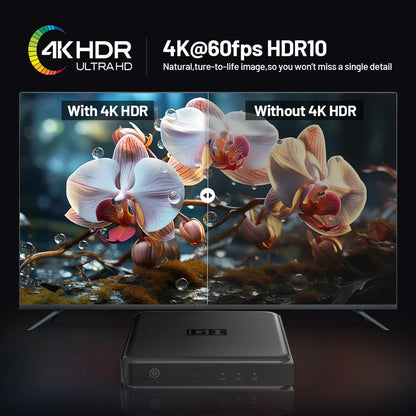 KINHANK G1 Android TV Box – 4K Ultra HD, Google Certified, Netflix, Dolby Vision, HDR10+, 4GB RAM, 32GB Storage, WiFi6 Streaming Device