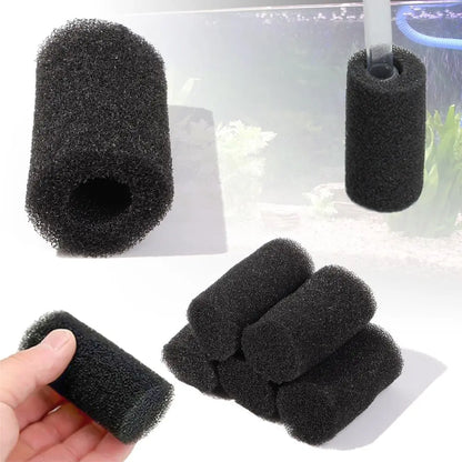 Aquarium Biochemical Filter Sponge Set - 5 Pcs Fish Tank Inlet Water Pre-Filter Cartridges, Replacement Filters