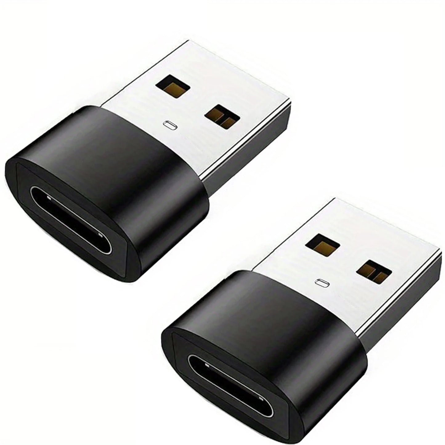 USB-C to USB Adapter – Type-C Male to Female Converter for Phones, PCs, and Laptops, 1/2/5pcs Pack